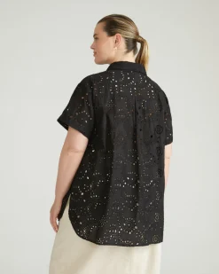 Universal Standard Erica Cotton Eyelet Shirt