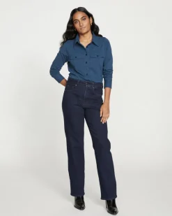 Universal Standard Etta High Rise Straight Leg Jeans 31 Inch
