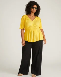 Universal Standard Flora Liquid Jersey Top