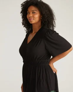 Universal Standard Flora Liquid Jersey Top