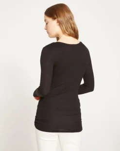 Universal Standard Foundation Long Sleeve Crew Neck Tee