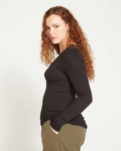 Universal Standard Foundation Long Sleeve V-Neck Tee