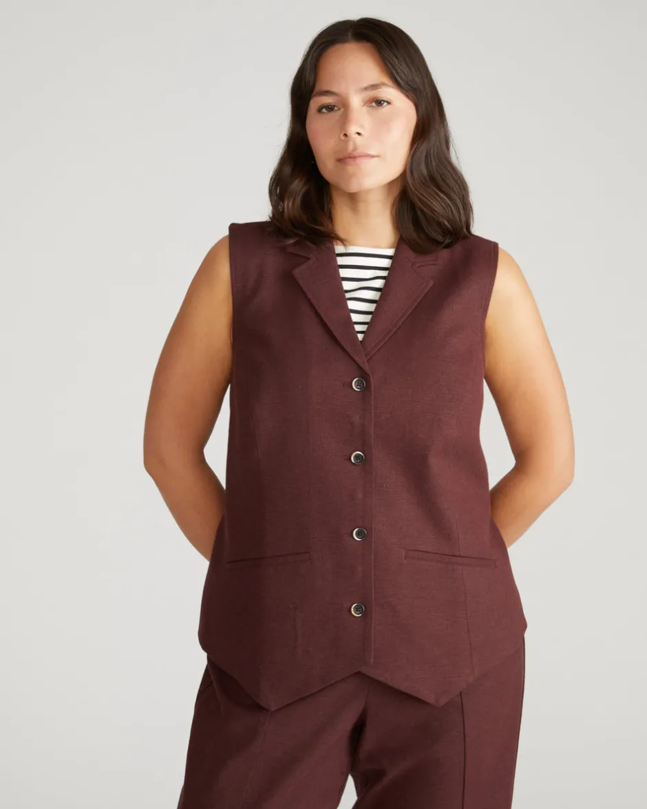 Universal Standard Hanover Linen Vest