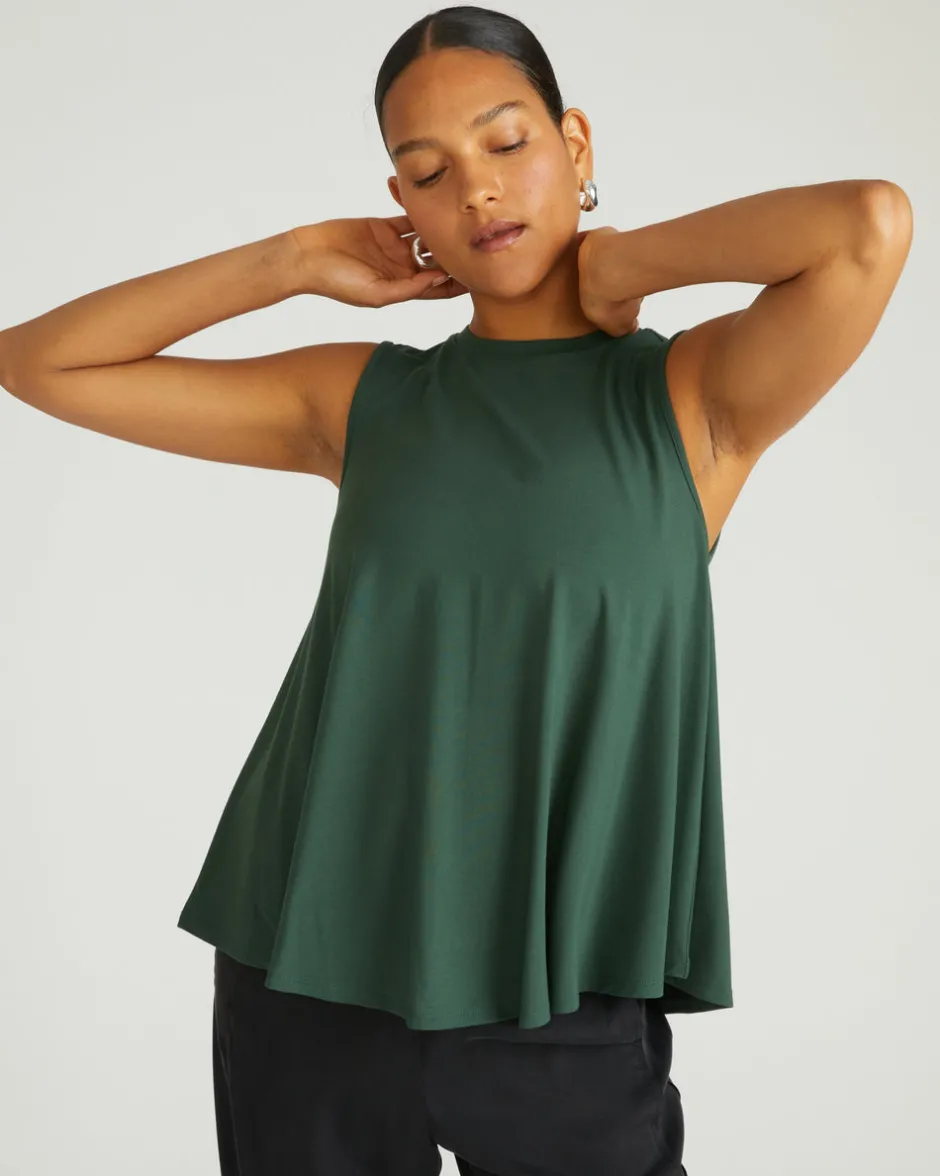 Universal Standard Heatwave Divine Jersey Flared Tank