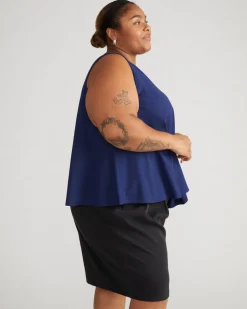 Universal Standard Heatwave Divine Jersey Flared Tank