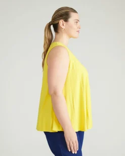 Universal Standard Heatwave Divine Jersey Flared Tank