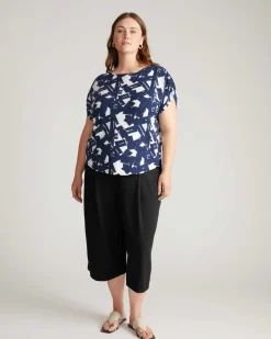 Universal Standard Helena Divine Jersey Gathered Tee