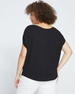 Universal Standard Helena Divine Jersey Gathered Tee