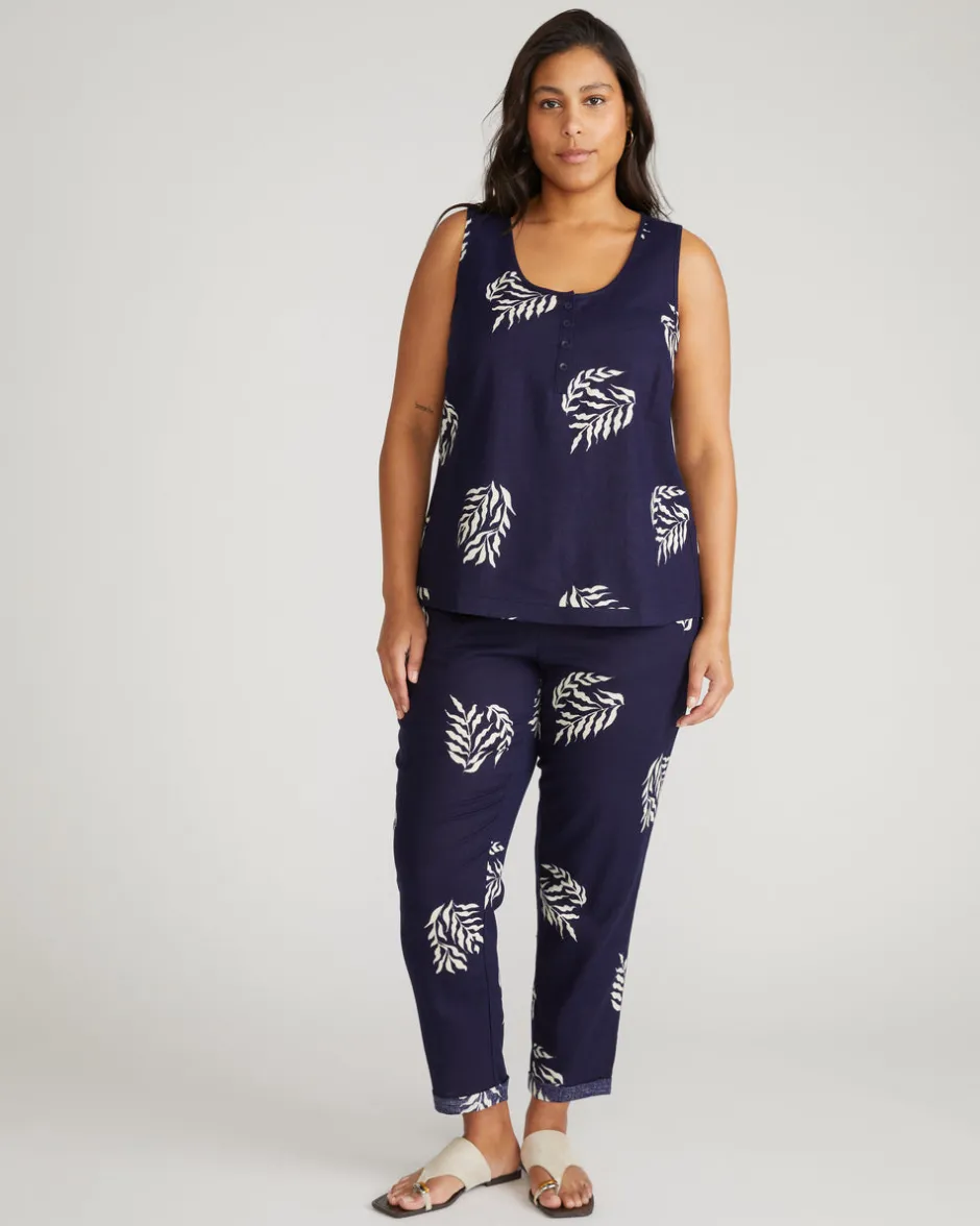 Universal Standard Henley Linen Tank