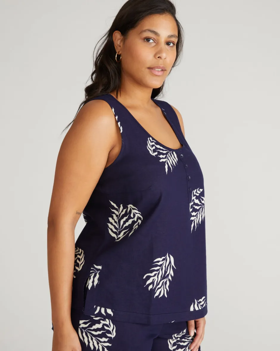 Universal Standard Henley Linen Tank