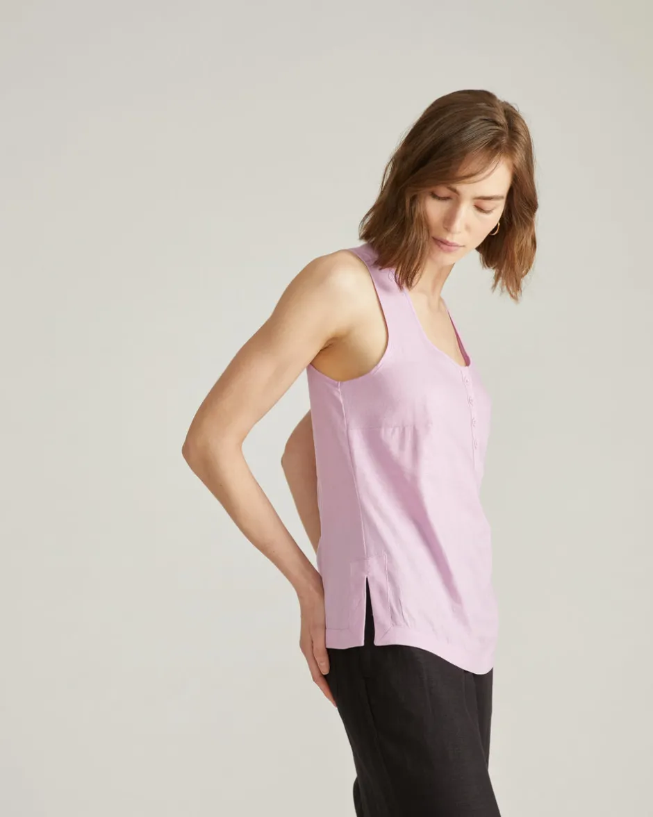 Universal Standard Henley Linen Tank