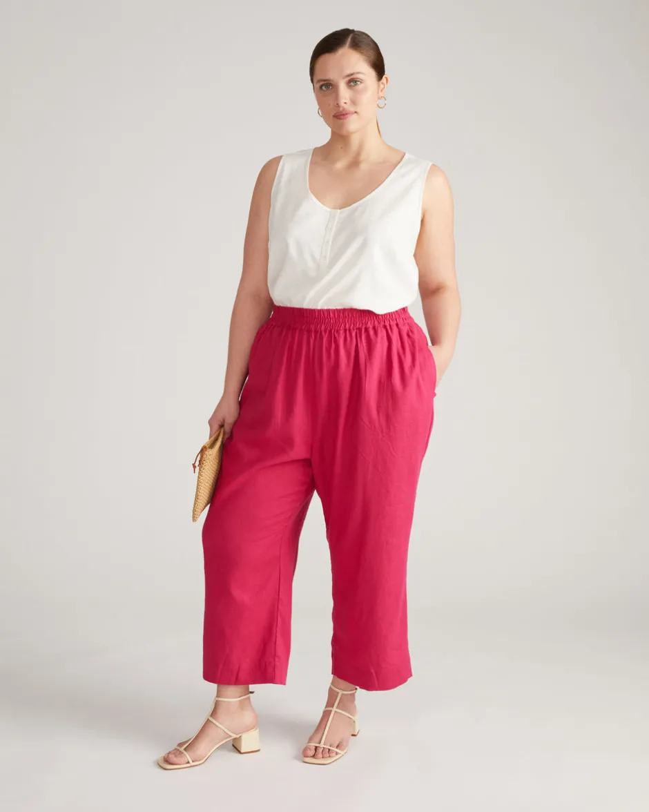 Universal Standard Henley Linen Tank