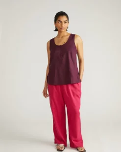 Universal Standard Henley Linen Tank