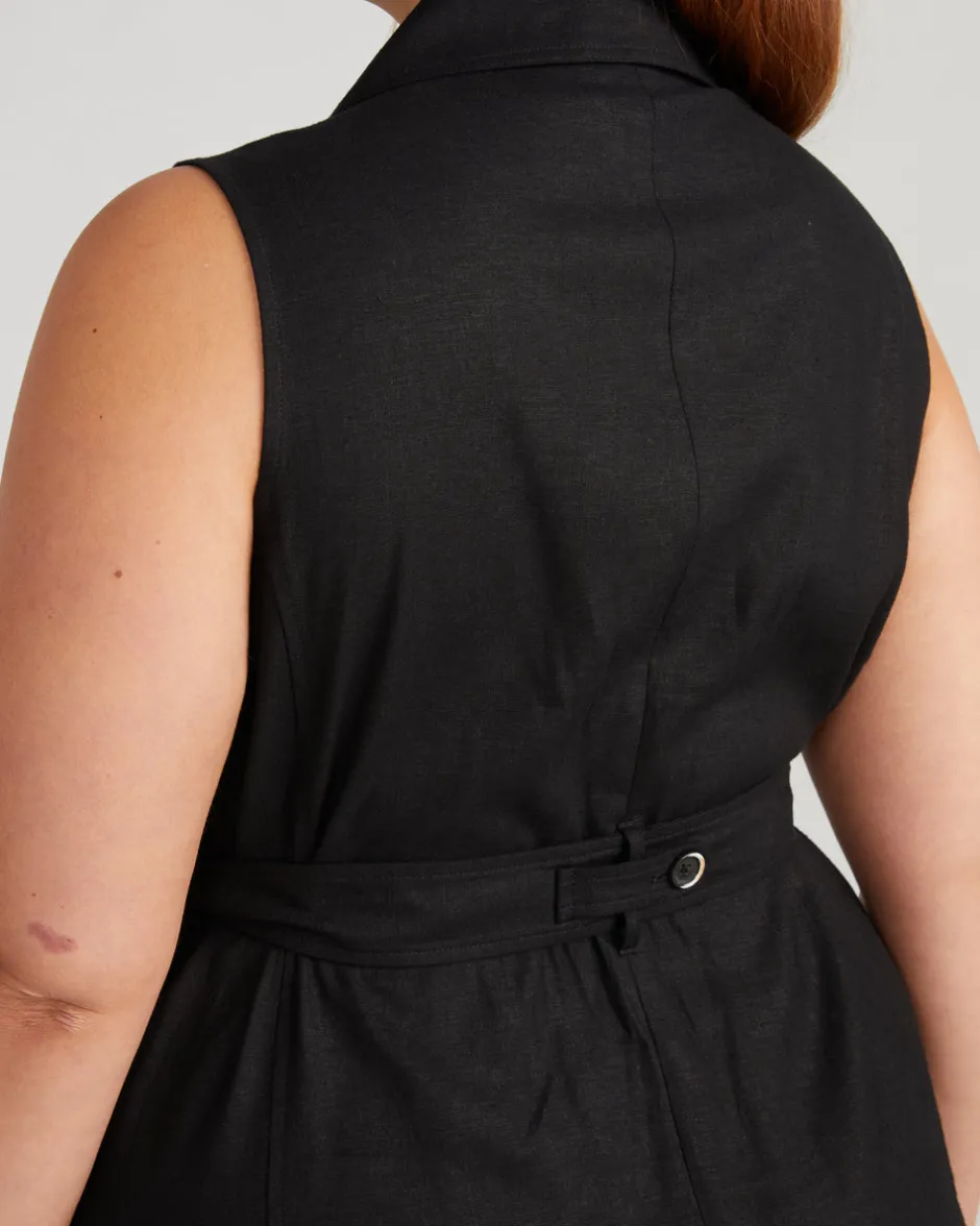 Universal Standard Hudson Linen Trench Dress