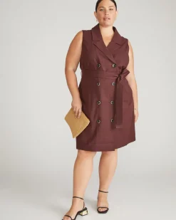 Universal Standard Hudson Linen Trench Dress