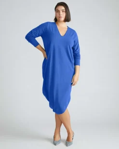 Universal Standard Iconic Long Sleeve V-Neck Geneva Dress