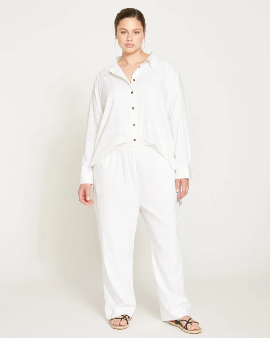Universal Standard Iris Linen Easy Pull-On Pants
