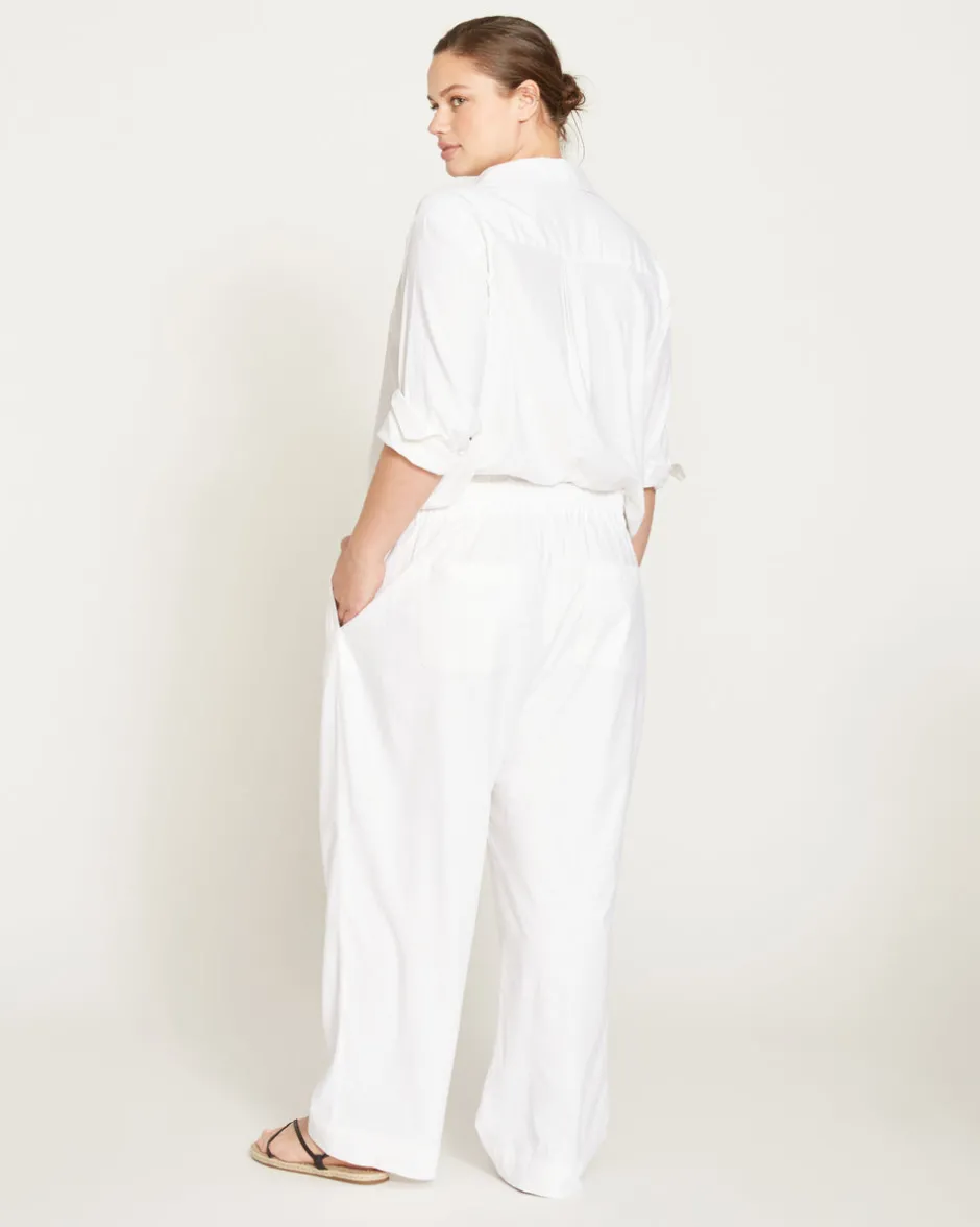 Universal Standard Iris Linen Easy Pull-On Pants