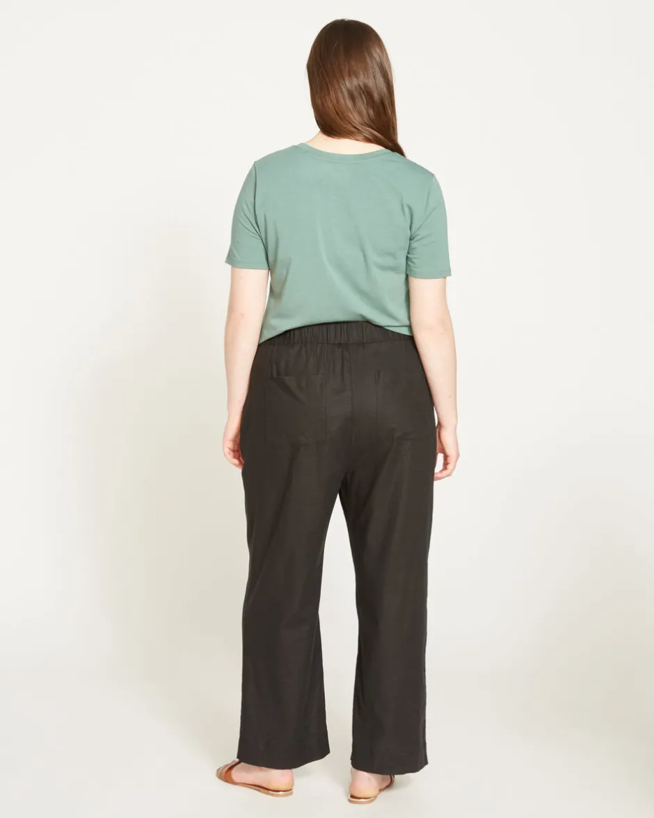 Universal Standard Iris Linen Easy Pull-On Pants