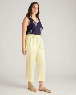 Universal Standard Iris Linen Easy Pull-On Pants