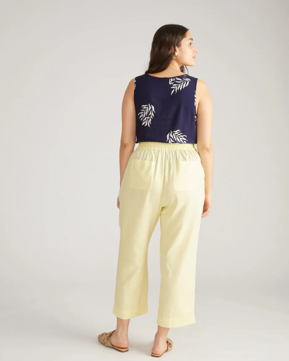 Universal Standard Iris Linen Easy Pull-On Pants