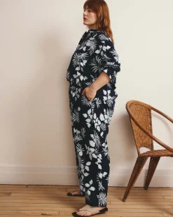 Universal Standard Iris Linen Easy Pull-On Pants