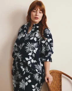 Universal Standard Iris Linen Easy Pull-On Pants