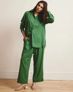 Universal Standard Iris Linen Easy Pull-On Pants
