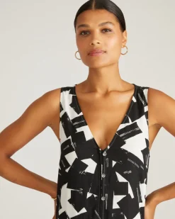Universal Standard Islet Button-Down Linen Maxi Dress