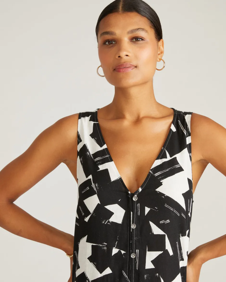 Universal Standard Islet Button-Down Linen Maxi Dress