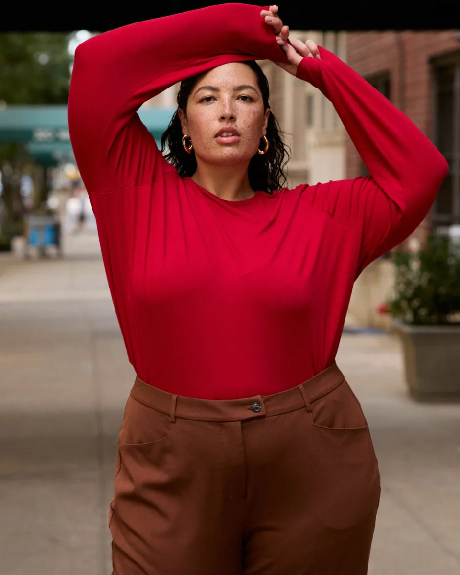Universal Standard Joan Liquid Jersey Long Sleeve Top