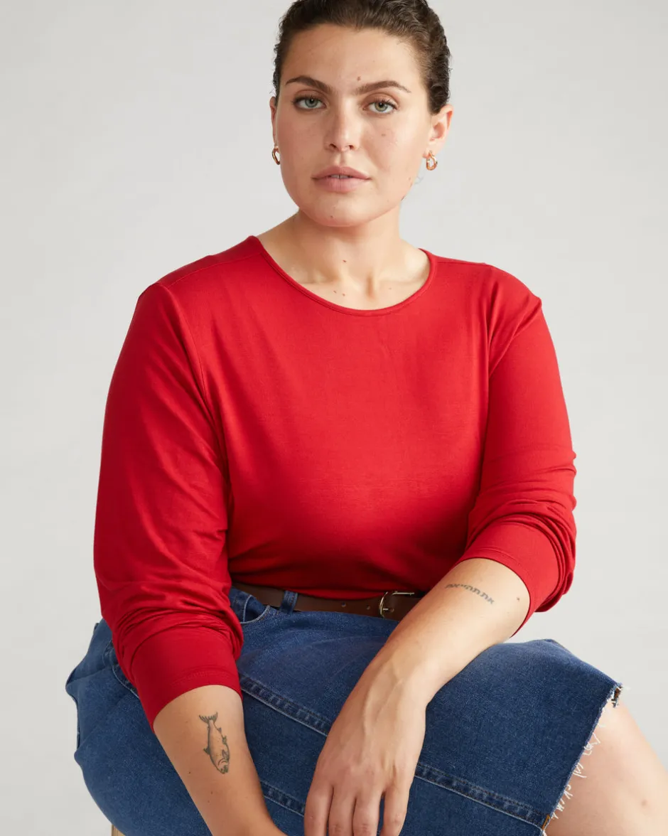 Universal Standard Joan Liquid Jersey Long Sleeve Top
