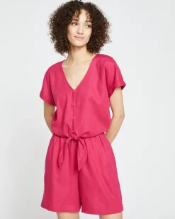 Universal Standard Juniper Linen Easy Pull-On Shorts