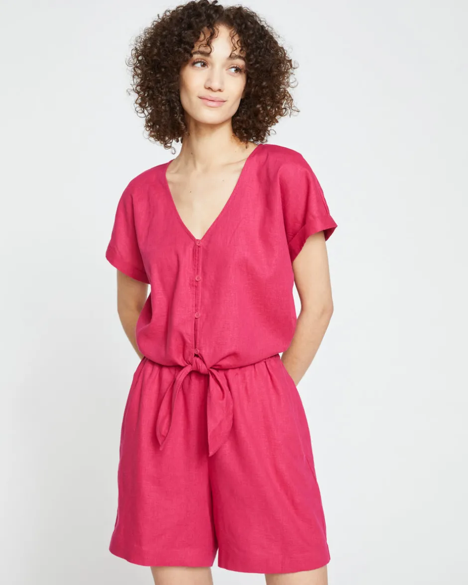 Universal Standard Juniper Linen Easy Pull-On Shorts