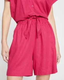 Universal Standard Juniper Linen Easy Pull-On Shorts
