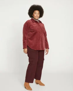 Universal Standard Karlee Stretch Cotton Twill Cargo Pants