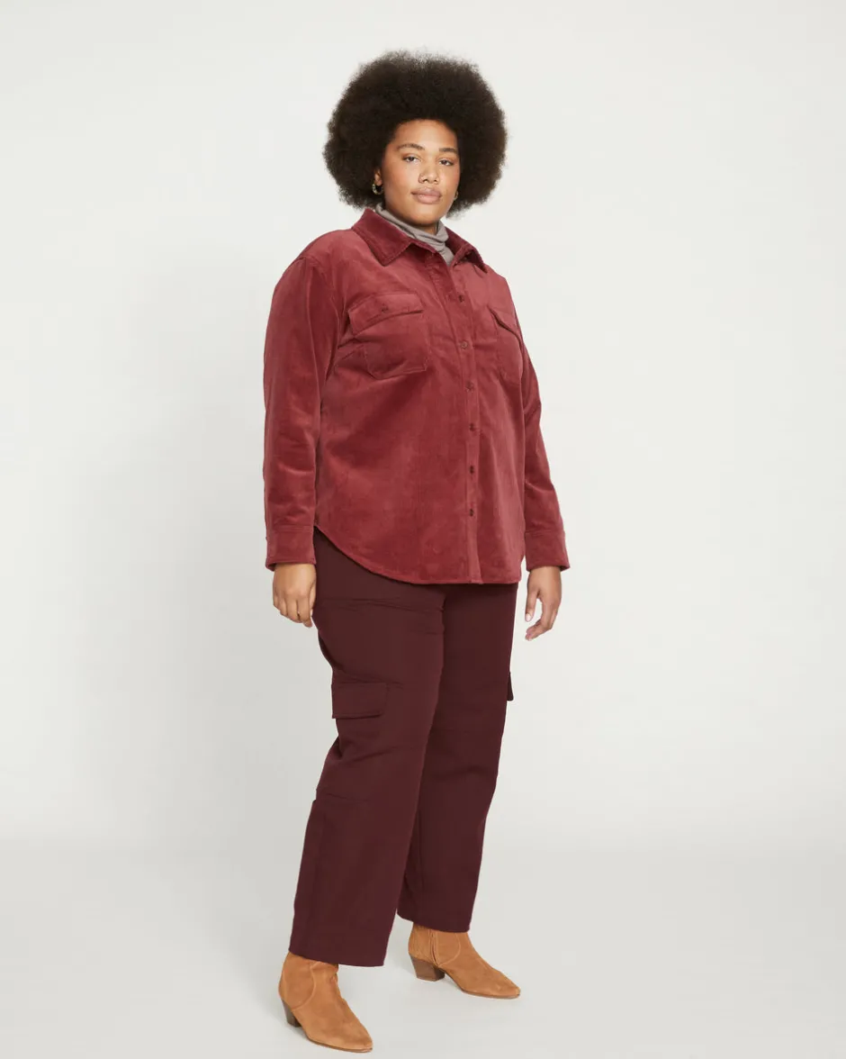 Universal Standard Karlee Stretch Cotton Twill Cargo Pants