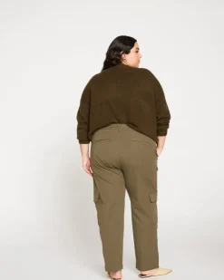 Universal Standard Karlee Stretch Cotton Twill Cargo Pants