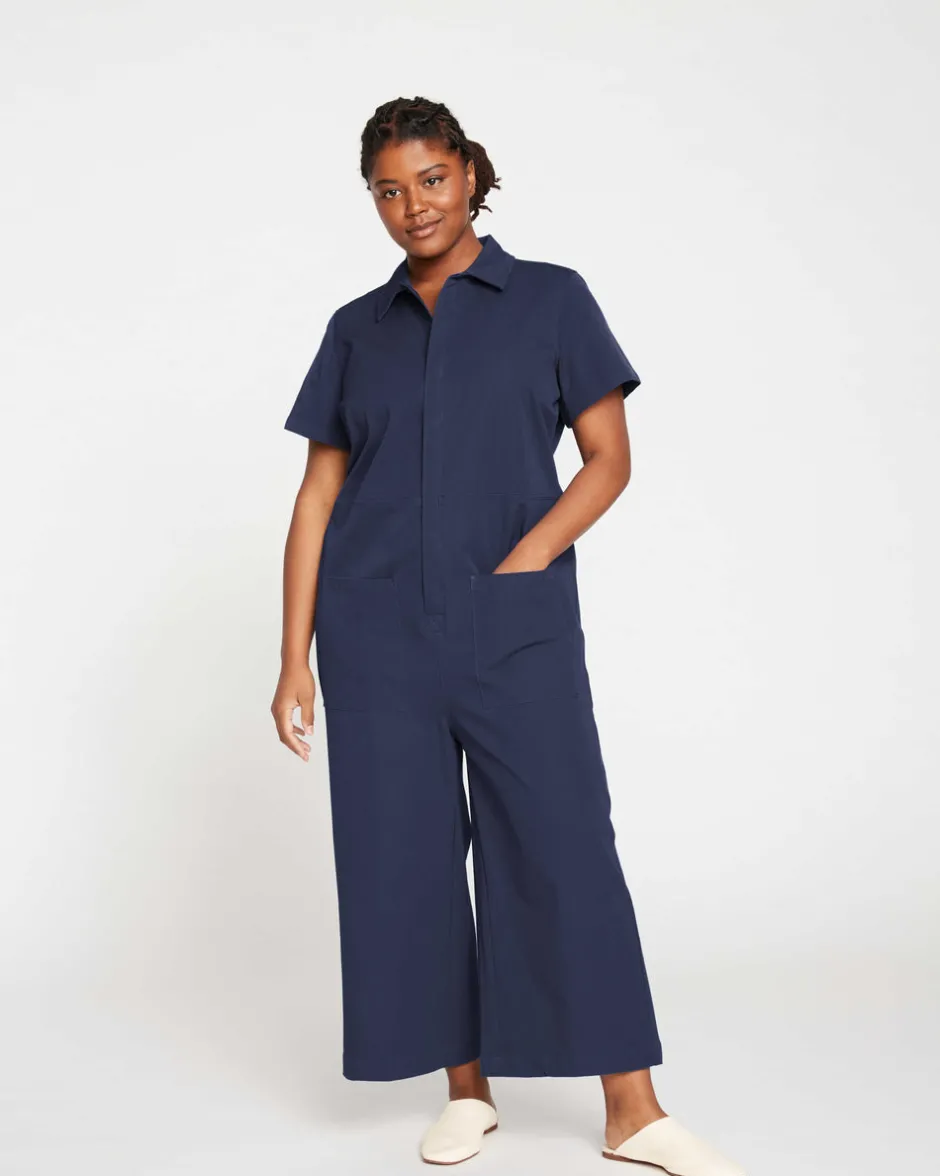 Universal Standard Kate Stretch Cotton Twill Jumpsuit