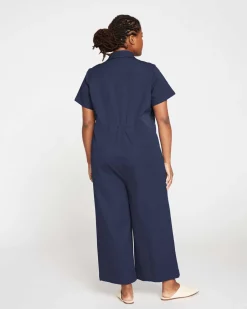 Universal Standard Kate Stretch Cotton Twill Jumpsuit