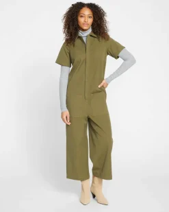 Universal Standard Kate Stretch Cotton Twill Jumpsuit