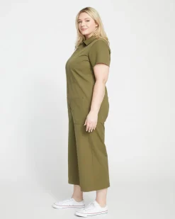 Universal Standard Kate Stretch Cotton Twill Jumpsuit