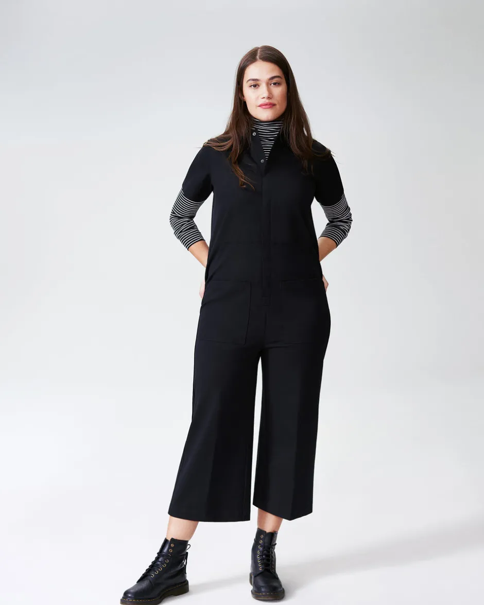 Universal Standard Kate Stretch Cotton Twill Jumpsuit