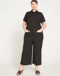 Universal Standard Kate Stretch Cotton Twill Jumpsuit
