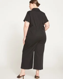 Universal Standard Kate Stretch Cotton Twill Jumpsuit