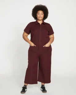 Universal Standard Kate Stretch Cotton Twill Jumpsuit