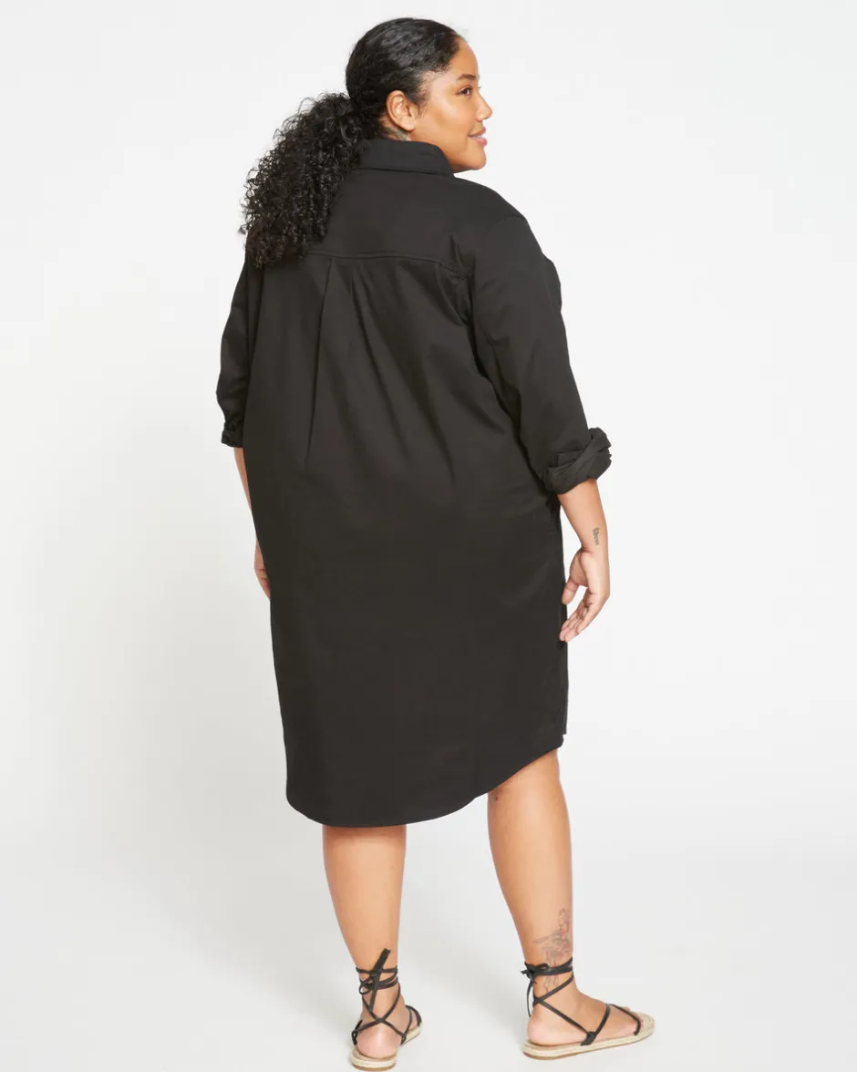 Universal Standard Kelly Stretch Cotton Twill Shirtdress