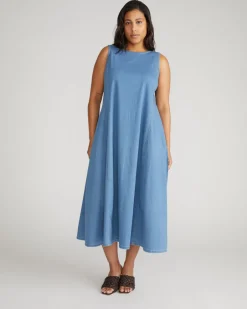Universal Standard Kendra Cotton Chambray Tank Dress