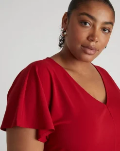 Universal Standard Lansbury Crepe Jersey Blouse