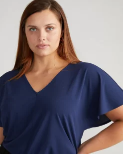 Universal Standard Lansbury Crepe Jersey Blouse